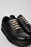 Camper Pelotas Ariel Black Leather Lace-Up Shoes