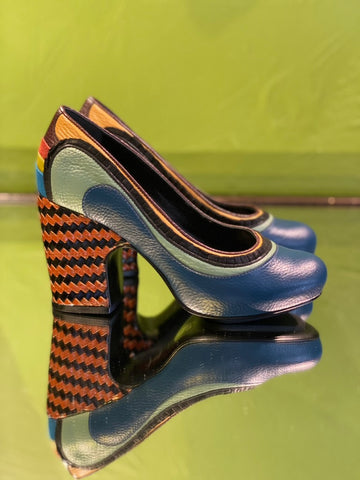 Black with multi colored details