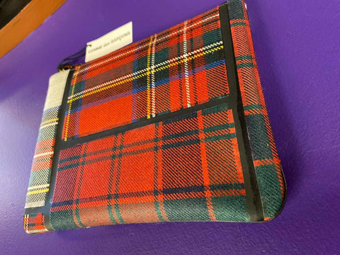 Comme des Garçons rautt tartan veski