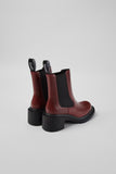 Camper Pix London Burgundy Leather Ankle Boots