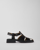 Side
Camper Dana black leather sandals for women shown from the side with smooth leather upper and lightweight sole