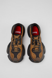 Karst 2 sneakers from above with red footbeds and lace-up design