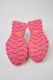 Outsole detail of Camper Twins multicolor sneakers with pink Vibram® rubber sole