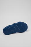 Outsole detail of Camper Kobarah Flat blue sandal with molded EVA sole