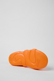 Outsole detail of Camper Kobarah Flat orange sandal with molded EVA sole