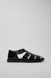 Don Black Leather Sandals for Men