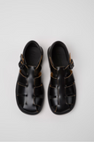 Don Black Leather Sandals for Men