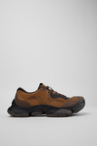 Side view of Camper Karst 2 brown and black sneakers with chunky ReXarge® midsoles.