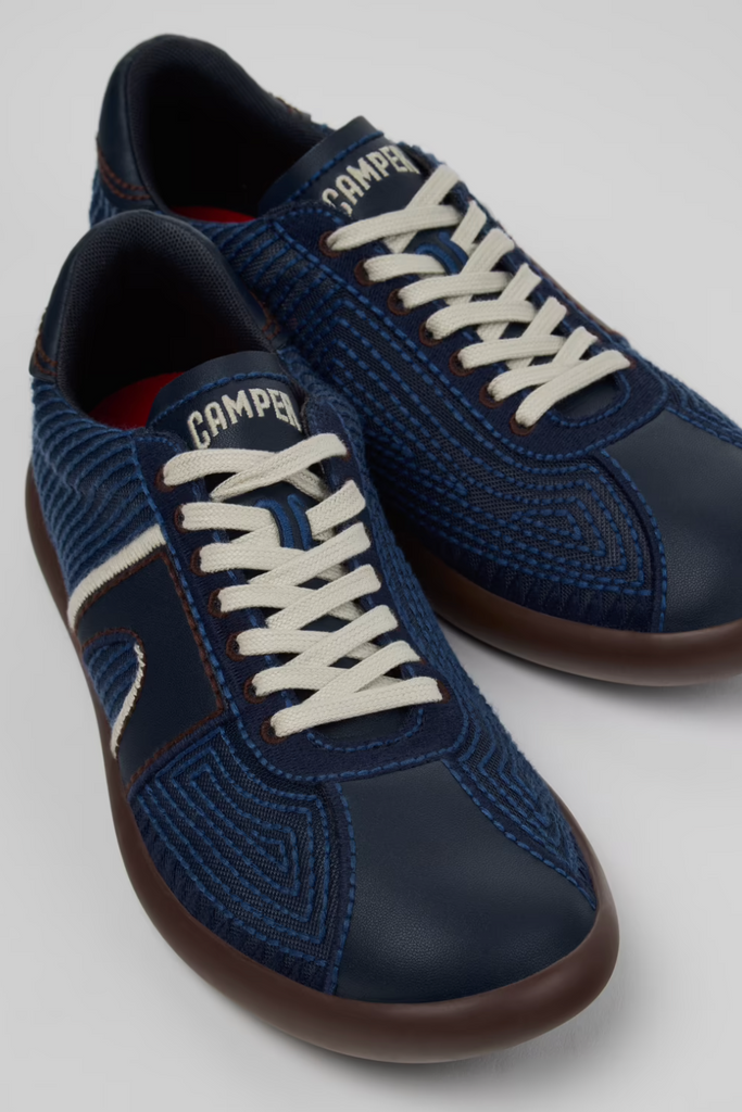 Camper Pelotas Soller Men's Sneakers | Blue Textile