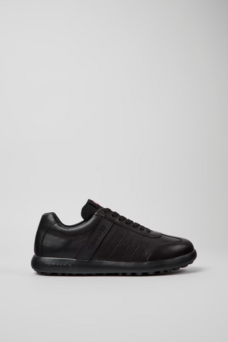 Camper Pelotas XLF black leather sneaker side view