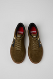 Camper Pelotas Soller green and black sneakers top view