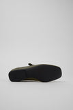 Underside of Camper Casi Myra green leather ballerinas showing the outsole design