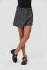 Camper Milah black leather shoes worn on foot, showing their shape and proportions