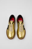 Top view of Camper Pelotas Soller multicolor leather sneakers showing the lace-up design and contrasting colours