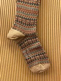 SNOW CRYSTAL socks Beige