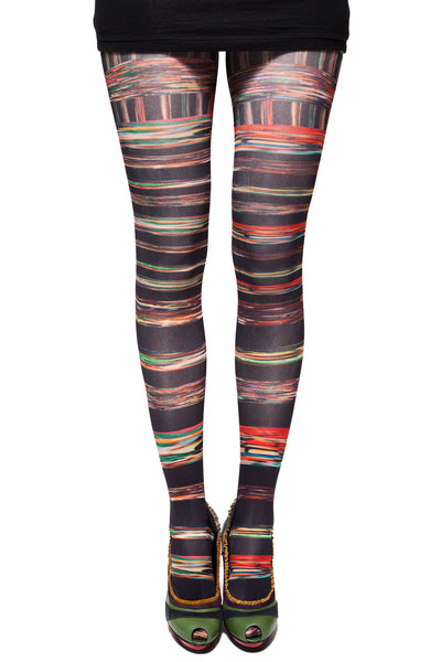 Stripes Black Tights